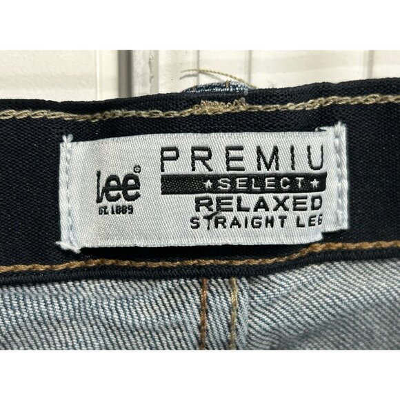 Lee Premium Select Mens Relaxed Straight Leg Jeans Sz 46 Blue Denim - Picture 5 of 10